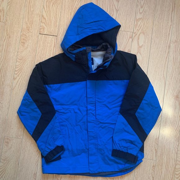 Boy's Winter 2 piece Parka Coat Jacket Fleece Blue - Picture 2 of 9